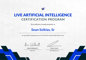 AI Master Certificate